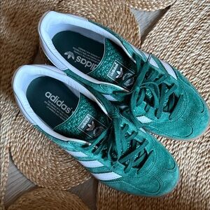 Adidas Green Suede Gazelle Sneakers